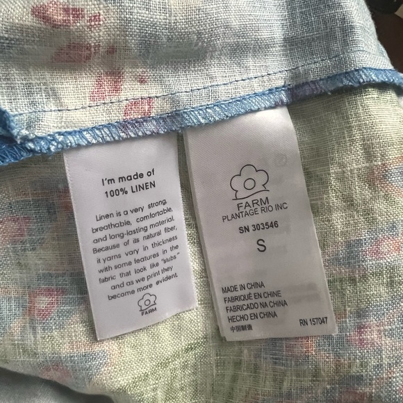 NWT Farm Rio Blue Macaw Mini Wrap Dress - Picture 7 of 8